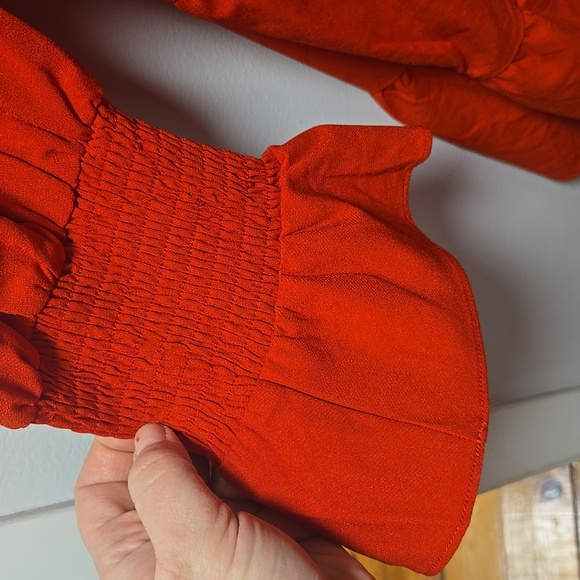 Elegant Red Crepe Dress Pomander Place XXL NEW NEW Plus - Picture 4 of 6